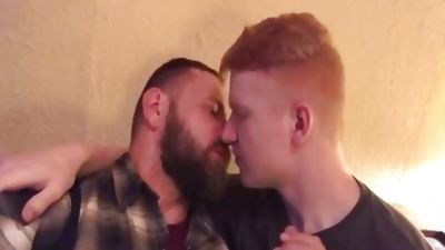 Soft Ginger twink And Bushy Hard Daddy, Hairy, Redhead, Teen