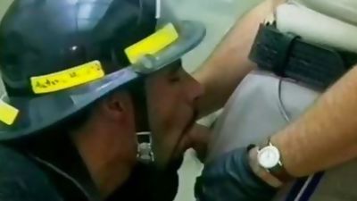 sexy Fireman And Police Officer nail On The bed, Uniform, Office, Police