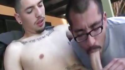 juicy twinks In Tats 10-Pounder engulfing, Blowjob, Gay, Twinks