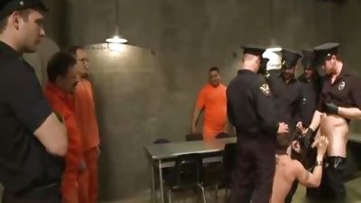 Lockup Cell Extraction Prison group plow, Anal, Gangbang, Prison