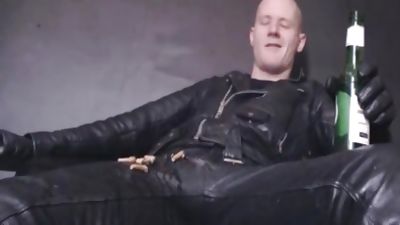 Leathered Up, Booted, Smoking And Spitting, Fetish, Uniform, BDSM