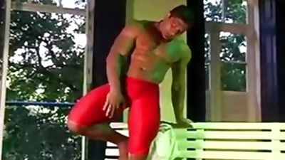 powerful Latin fellow Solo stroking, Latina, Masturbating, Solo