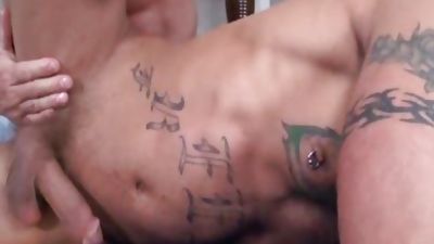 GayRoom Bodybuilder's receives cheerful Ending Massage, Big Cock, Cumshot, Muscle