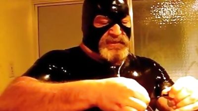 #GAGBEAR - gorgeous Rubber Kink, Cumshot, Gay, Daddies