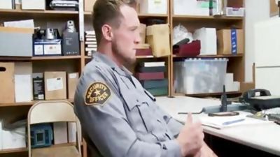handsome boy drilled By A Pervy Loss Prevention Officer, Uniform, Beauty, Office