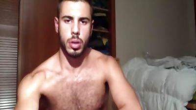 hairy lad Solo By cam With Mega sex tool's, Dildo, Hairy, Solo