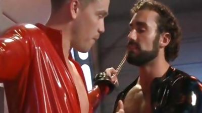 sadomasochism Poor teen In Shiny Catsuit fastened And pounded, Old And Young, Gay, BDSM