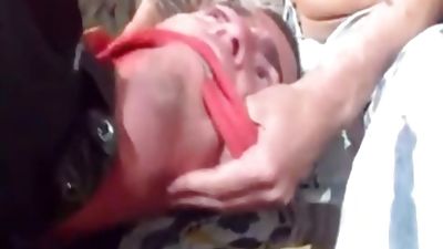 Skinheads three-some, Big Cock, Threesome, Bareback