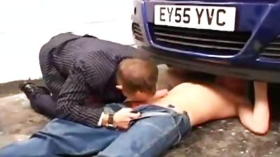 lustful Mechanic Flip gangbang, Uniform, Gangbang, Whores