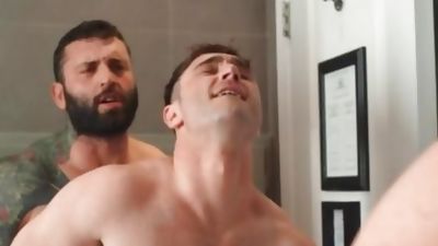 DrillMyHole - Markus Kage escorted by Michael Boston in bath, Blowjob, Cumshot, Handjob, Men, Markus Kage, Michael Boston