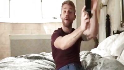 Three-some Double arsehole, Threesome, Muscle, Hunks