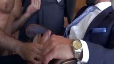 Muscle gay trio And ejaculation, Cumshot, Threesome, Hunks