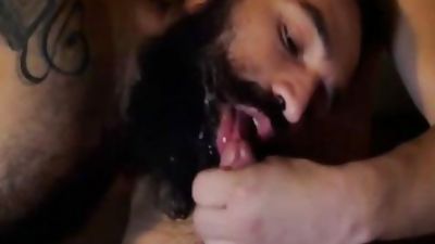 lusty hairy A Dn Bearded guys pound unprotected bare buttholes With No cum drum Or Lube, Ass, Hairy, Masturbating