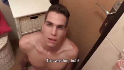 Very tall teenager plows in bathroom, European, Hardcore, Teen, Bigstr