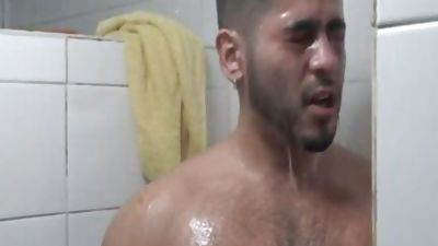 Uncut Latino raw In Gym Shower, Amateur, Gay, Bareback