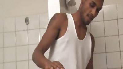 Euro Prison Shower Mixed Race 3way, Blowjob, Teen, Threesome