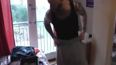 Chav Skinhead Double-dicked In stunning 3some, Threesome, British, Punk