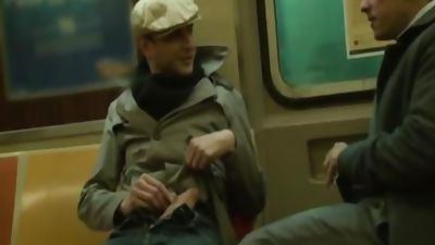 boy Sucks humongous penis On Subway!, Big Cock, Outdoor, Gay
