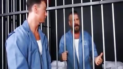 Inmate Gives It Hard And bare To Corrections Officer, Ass, Uniform, Ass Licking