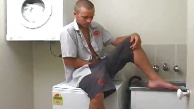 Wayne Using dildo, Dildo, Masturbating, Solo