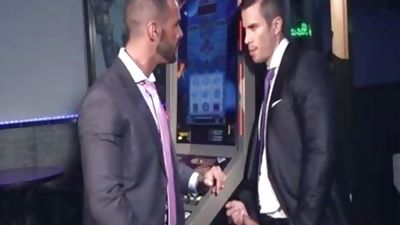 Mikel & Denis. Macho Action At Some Bar, Hardcore, Jocks, Bar