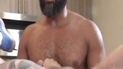 HOM-Daddy Wants His Protein Shake -Ray Diesel And Tren TCougar, Big Cock, Interracial, Bareback