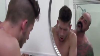 attractive Bear Wets His Suit attractive clip, Big Cock, Blowjob, Gay, Wet