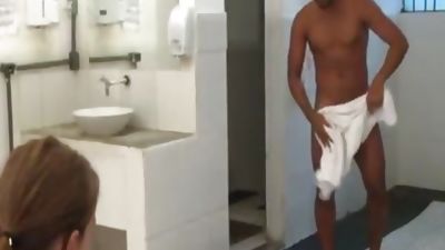 MF-SaunaBrasil, Big Cock, Interracial, Bath