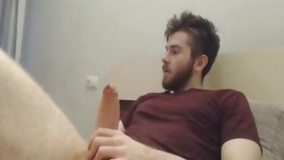 Beating His gigantic One, Masturbating, Solo, Poses