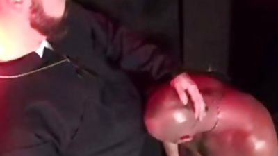 10-Pounder engulfing In The Confessional - Factory clip scene scene, Ass, Blowjob, Rough