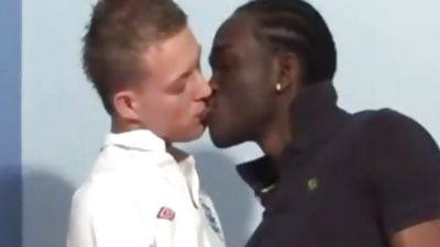 Soccer Player Takes large darksome cock, Big Cock, Black, Interracial