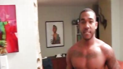 Ace Rockwood Masturbates Whilst Watching Porn, Big Cock, Black, Handjob