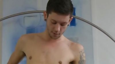 Badpuppy's Xavier Sibley uses his finger to probe his tight asshole, Ass, Big Cock, Cumshot, Gay, Bad Puppy