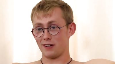 Dorky homo with glasses Nickie Smiles masturbates and cums, Glasses, Handjob, Hardcore, Blake Mason, Nickie Smiles