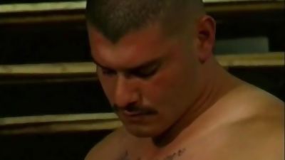 Muscled Hombres Warehouse Blowjobs, Blowjob, Hairy, Latina, Big Muscles Big Cocks