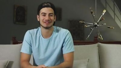 New Guy Behind the Scenes Getting To Know Grey Donovan, Casting, Facial, Solo, Gay, Broke Straight Boys