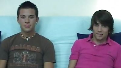 two friends having fun bj & jerk off, Casting, Cumshot, Handjob, Broke Straight Boys