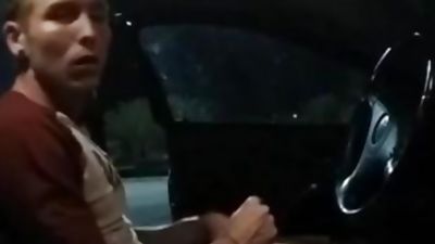 Cruising in your car and being fucked in it by a stranger, Amateur, Gay, Bareback