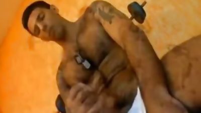 Hairy Latino Jack Off, Amateur, Big Cock, Hairy, Solo