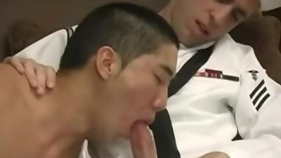 Shisune and Tanner in uniforms, Anal, Ass, Deepthroat