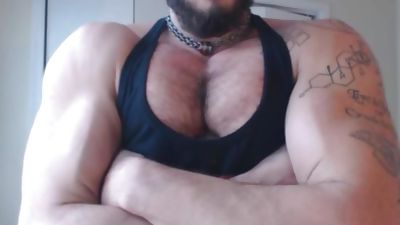 Hairy Muscled Stud Shows Off Chest, Biceps And Armpits, Amateur, Fetish, Hairy, Gay