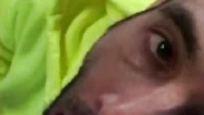 quick bj in the garage after work, Blowjob, Deepthroat, POV