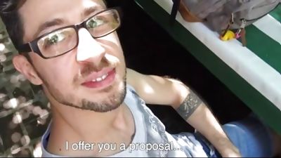 LatinLeche - Two hotel strangers agree to fuck on cam for cash, Amateur, Blowjob, Handjob, Gay