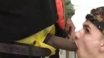 White Guy Sucks Off Black Guy With Piss Fetish In Public Bathroom, Amateur, Fetish, Interracial