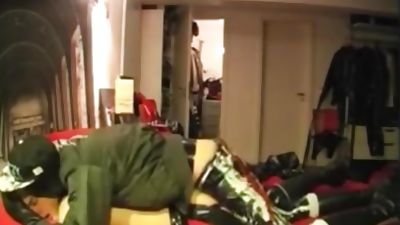 Rubberskin's raw fuck in gear, Amateur, Big Cock, Fetish