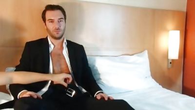 handsome str8 salesman serviced in spite of him for a gay porn, Amateur, Handjob, Masturbating, Gay, Keumgay