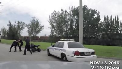 GAY PATROL - Illegal Bike Racer Gets His Black Thug Ass Worked By The Cops, Anal, Blowjob, Gay