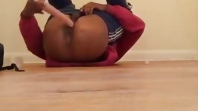 Caught fucking himself at work, Ass, Black, Reality, Caught