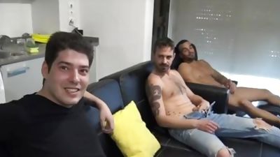 bi bareback orgia with Damien CROSSE koldo GORAN Jess ROYAN in VALENCIA, Ass, Big Cock, Blowjob, Damien Crosse