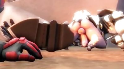 RTZero - Overwatch Bara (Reinhardt and 76) Earthshattered Booty~ (Gay SFM), Anal, Ass, Cumshot